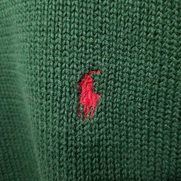 Polo by Ralph Lauren green sweater - Picture 2 of 4